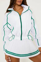 Beach Riot Clothing Casen Jacket Style BR49268S5 COWH in Courtside White; 