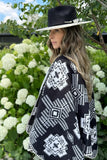 Bella Soul Sierra Reversible Poncho;Fall Poncho;Reversible Knit Poncho; 