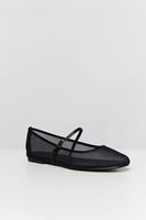 Billini Gilda Ballet Flat in Black Mesh;Ballet Flat;Mesh Ballet Flat;Billini Ballet Flat; 