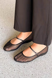 Billini Gilda Ballet Flat in Black Mesh;Ballet Flat;Mesh Ballet Flat;Billini Ballet Flat; 