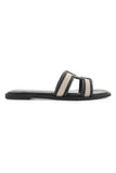 Billini Shoes Gordy Slide Style S1018 in Natural Linen Tan;Billini Hermes Dupe Slide;Billini Slide Sandal; 