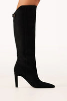 Billini Shoes Quenna Boot in Black Suede