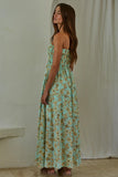 By Together Clothing Herae Floral Tube Maxi Dress Style L8241 in Mint Multi; Strapless floral Spring Summer Maxi Dress