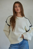 By Together Clothing Mienna Pullover Style W1701 in Cream; 