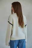 By Together Clothing Mienna Pullover Style W1701 in Cream; 