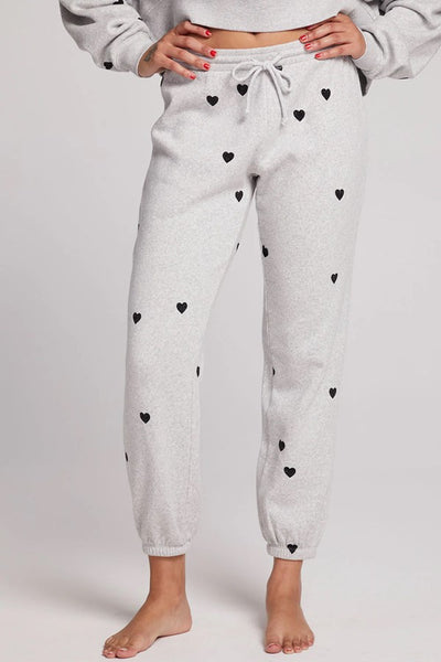 Allover Velvet Heart Pants