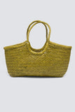 Dragon Diffusion Nantucket Bag Style 8892 in Bamboo Green;Hand Woven Real Leather Handbag;Green Woven Leather Totebag; 