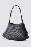 Dragon Diffusion Rosanna Style 8943 in Black;Woven Leather Handbag;Dragon Diffusion Bags; 