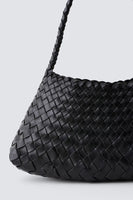 Dragon Diffusion Rosanna Style 8943 in Black;Woven Leather Handbag;Dragon Diffusion Bags; 