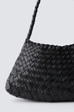 Dragon Diffusion Rosanna Style 8943 in Black;Woven Leather Handbag;Dragon Diffusion Bags; 