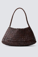 Dragon Diffusion Rosanna Style 8943 in Bruciato;Woven Leather Handbag;Dragon Diffusion Bags; 