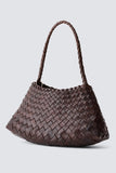 Dragon Diffusion Rosanna Style 8943 in Bruciato;Woven Leather Handbag;Dragon Diffusion Bags; 