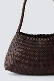 Dragon Diffusion Rosanna Style 8943 in Bruciato;Woven Leather Handbag;Dragon Diffusion Bags; 