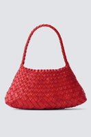 Dragon Diffusion Rosanna Style 8943 in Red;Woven Leather Handbag;Dragon Diffusion Bags; 