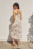 Dress Forum Clothing Sail Away With Me Tulip Hem Midi Wrap Dress Style FFD11527-P1869 in Oceanside Print;Tropical Getaway Print Wrap Dress; 