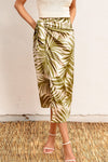 Dress Forum Tropical Adventures Sarong Skirt Style FS10826-P1619 in Palm Fronds;Tropical Printed Sarong Skirt;Palm Leaf Printed Saronk Skirt; 