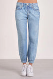 Elan Clothing Jean Joggers Style JF2360 in Denim; 