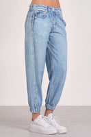 Elan Clothing Jean Joggers Style JF2360 in Denim; 