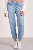 Elan Clothing Jean Joggers Style JF2360 in Denim; 