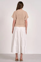 Elan Clothing Opal Sweater Dress Style SWV50098 WBE in White Beige Combo; 