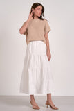 Elan Clothing Opal Sweater Dress Style SWV50098 WBE in White Beige Combo; 