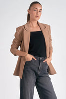 Elan Clothing Tilda Blazer Style PC8076 Tan; 