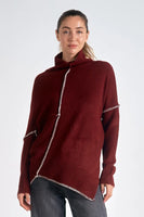 Elan Clothing Vanilla Sweater Style SWL10534 BRK in Brick Red; 