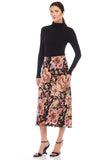 Fifteen Twenty CLothing Mia Midi Skirt Style 3F10300 Prt in Print;Floral Midi Skirt;Fifteen Twenty Floral Midi Skirt; 