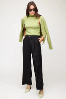 Fifteen Twenty Clothing Kelli Turtleneck Sweater Style 3F89805 Gre in Green