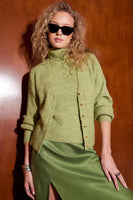 Fifteen Twenty Clothing Kennedy Cardigan Style 3F89806 GRE in Green; 