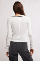 Free PEople Clothing TIPTON CARDI Style OB2133556 in ivory combo; 