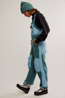 Free PEople Movement Hit the Slopes Overalls Style OB2040317 in Midnight Jade Combo; 