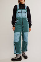 Free PEople Movement Hit the Slopes Overalls Style OB2040317 in Midnight Jade Combo; 