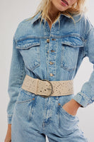 Free People Laurel Hip Belt Style OB1870603 in Sand Dune; 