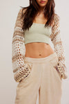 Free People GIA CROCHET SHRUG Style OB1749994 in Shell Combo; 