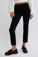 Free People Molly Slim Pant Style OB2087124 in Black; Timeless Style; Classic Black Pant