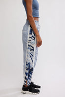 Free People Movement Champ Is Here Printed Pants Style OB2039615 in Steel Combo; 