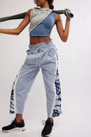 Free People Movement Champ Is Here Printed Pants Style OB2039615 in Steel Combo; 