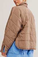 Free People Movement Pippa Packable Puffer JackeT Style OB1053648 in Fossil;Active Wear Style Jacket; 