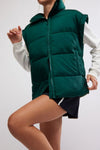 Free People Movement in a Bubble Vest Style OB1283342 in evergreen; 