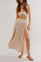 Free People REAL LOVE MAXI SKIRT Style OB1988131 in Crystal Grey; 