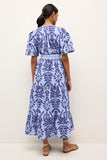 Marie Oliver Clothing Natty Dress Style 2N9C-262B-505B in Serenity; Embroidered Spring Summer Event Dress; Periwinkle Blue Embroidered Dress