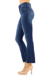 Morrison Denim The Satrlet Cropped Bootcut Style MD1998-BC260 in Night Moves;Dark Wash Cropped Bootcut Jeans;Dark Wash Mid RIse JEans; 