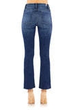 Morrison Denim The Satrlet Cropped Bootcut Style MD1998-BC260 in Night Moves;Dark Wash Cropped Bootcut Jeans;Dark Wash Mid RIse JEans; 