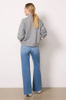 Paige Anessa 31" Wide Leg Jean style 1C77B61-B324 in Viva; Light Wash Raw Hem Wide Leg Spring Jeans