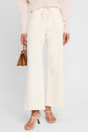 Paige Ari Wide-Leg Tie-Waist Jeans Style 1G62M83-4509 in White; 