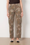 Pistola Denim Addie High Rise Cargo Trouser Style P00116526SL in Camo; CAmo Cargo Trouser PantFall Cargo Pant