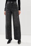 Pistola Denim Hendrix High Rise Baggy Style P00016910YY GLMOR in Glamour;Crystal Grommet Jeans; 