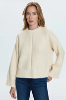 Leigh Textured Crew Neck Sweater