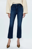 Pistola Denim Monroe Crop High Rise Cigarette Style P00016991QN RESLT in Resilient;Dark Wash JEans;Cropped Cigarette Jeans; 